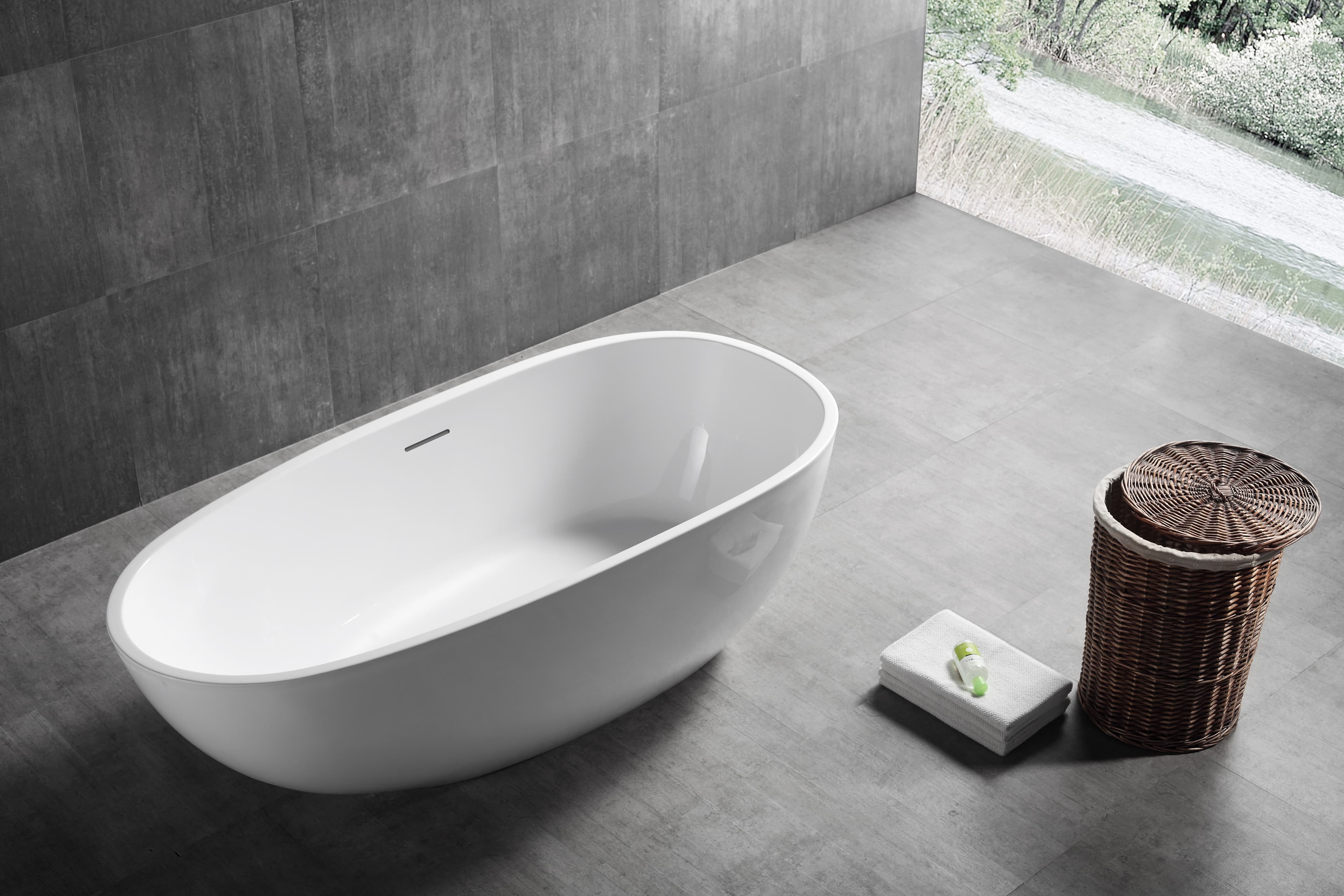 A LOOKBATH Tub in a well designed bathroom